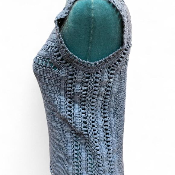 Massimo Dutti Silk Cotton Crocheted Knit Tank Top Size S - Picture 4 of 6